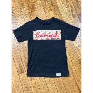 Diamond Supply Co. Black Graphic Tee Flamingo Logo Short Sleeve T-Shirt S
